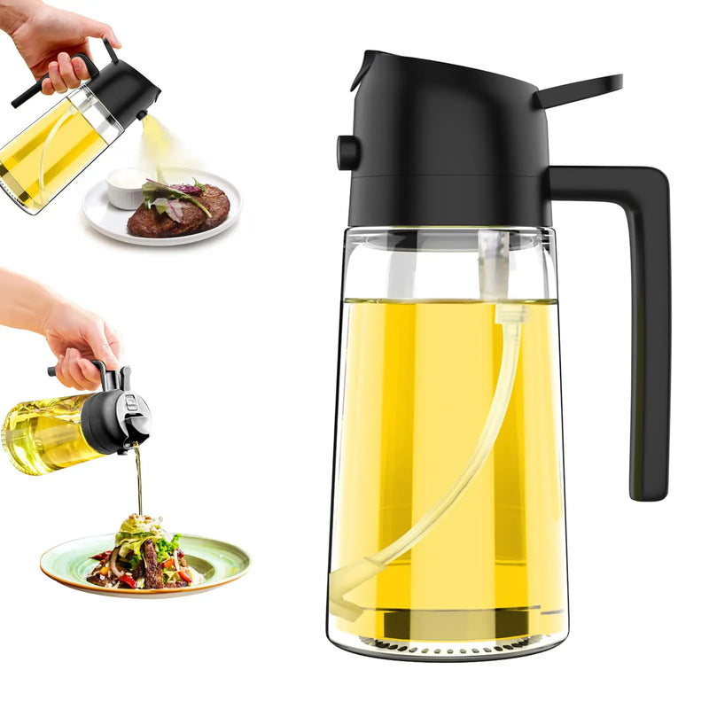 Garrafa 2 em 1 Pulverizador de óleo 500ml  de plástico e Dispenser de meio litro !!!   NÃO PERCA 
Pulverizador de Azeite de cozinha para churrasco, a mais pratica do mercado.    SUPER OFERTA SÓ NA Gold
O PORTA AZEITE MAIS