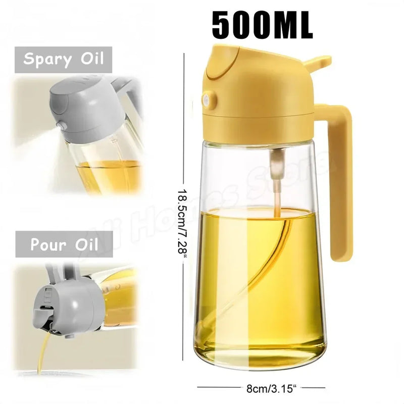 Garrafa 2 em 1 Pulverizador de óleo 500ml  de plástico e Dispenser de meio litro !!!   NÃO PERCA 
Pulverizador de Azeite de cozinha para churrasco, a mais pratica do mercado.    SUPER OFERTA SÓ NA Gold
O PORTA AZEITE MAIS